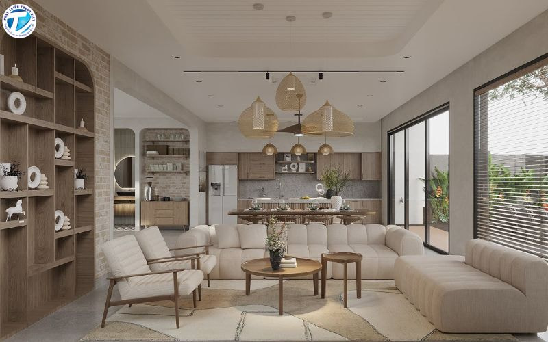 Giá thiết kế nội thất thường được tính theo diện tích mét vuông